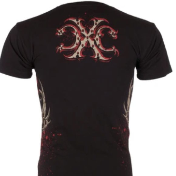 XTREME COUTURE BY AFFLICTION Mens Short Sleeve AMAZON Crewneck T-Shirt - Picture 2 of 2
